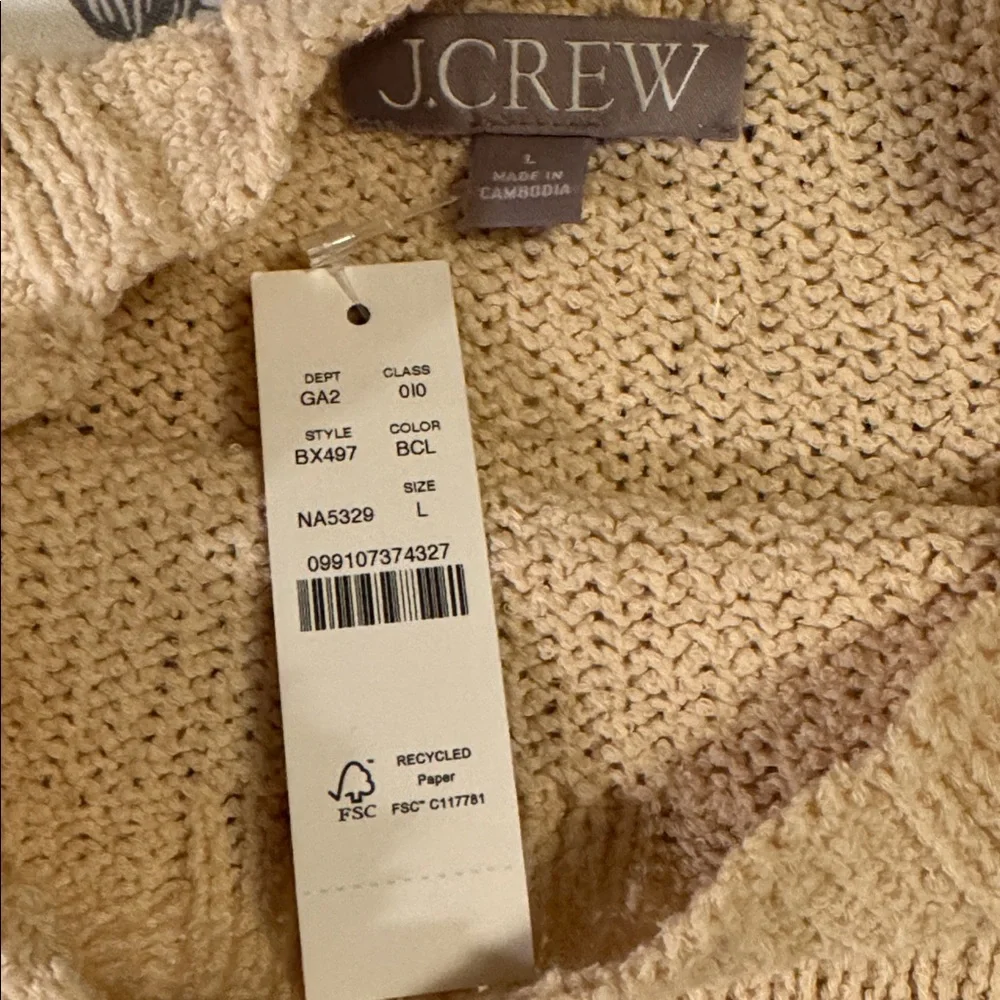 J.Crew Relaxed crewneck beach sweater BX497